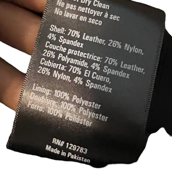 Cortech Apex Mens Leather Motorcycle Jacket Black, Size 2XL, Made In Pakistan - Picture 16 of 16